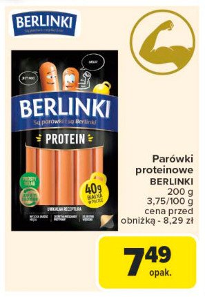 Parówki protein Morliny berlinki promocja