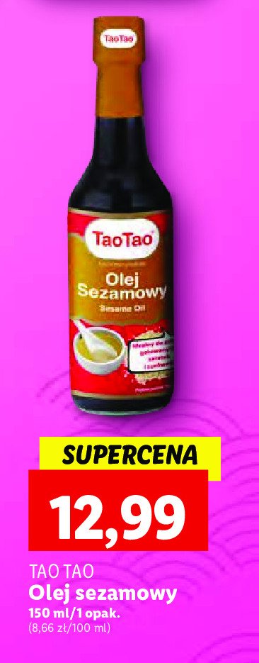 Olej sezamowy Tao tao promocja