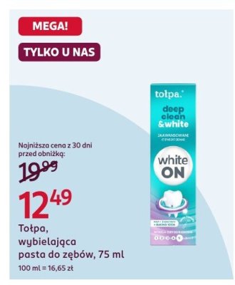 Pasta do zębów wybielająca  promocja w Rossmann