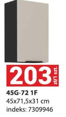 Szafka kuchenna 45G-72 1F promocja w Merkury Market