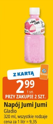Napój Jumi Jumi Gladio promocja w Leclerc