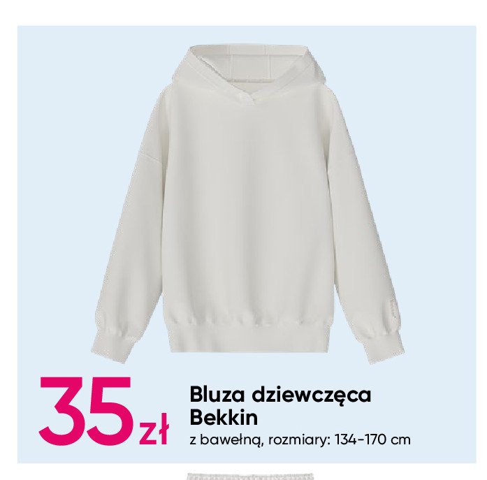 Bluza dziewczęca 134-170 cm Bekkin promocja w Pepco