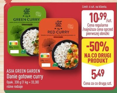 Danie gotowe curry ASIA GREEN GARDEN promocja w Aldi