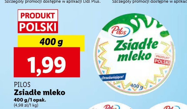 Zsiadłe mleko Pilos promocja