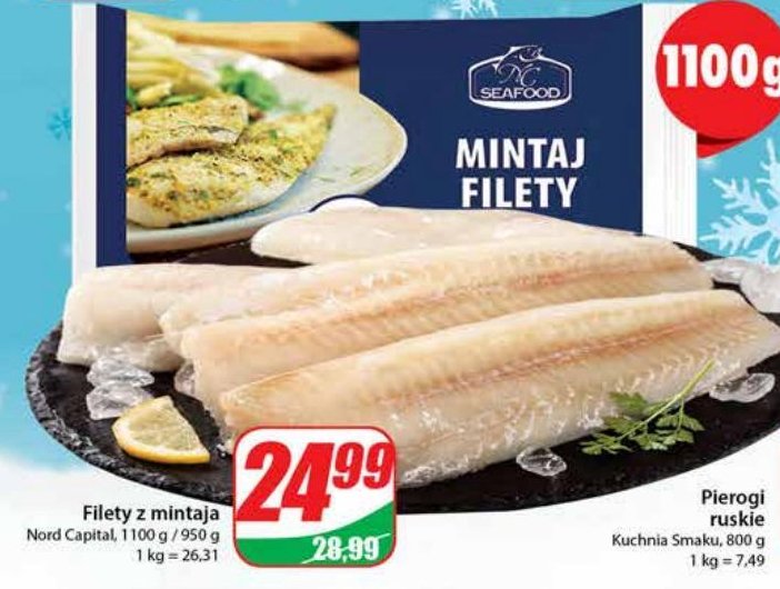 Mintaj filety Seafood promocja