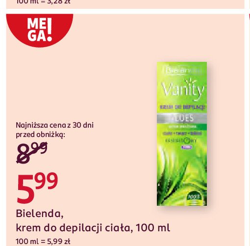 Krem do depilacji aloes Bielenda promocja