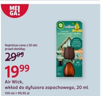 Wkład do dyfuzora zapachowego Air Wick, 20 ml promocja w Rossmann