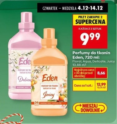 Perfumy do tkanin Eden, 720 ml Juicy promocja w Biedronka