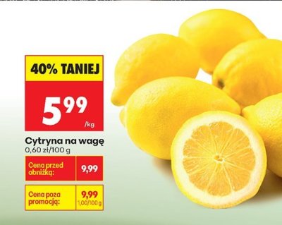 Cytryna na wagę promocja w Biedronka