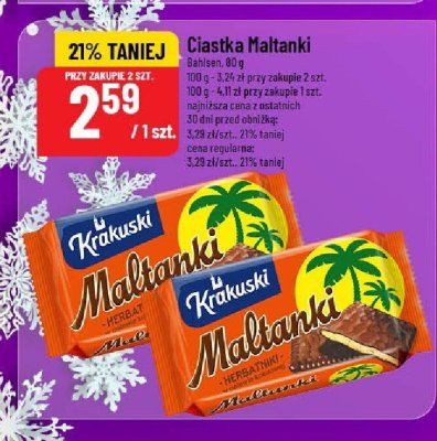 Ciastka Maltanki Krakuski promocja w POLOmarket