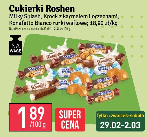 Cukierki johnny krocker milk Roshen promocja