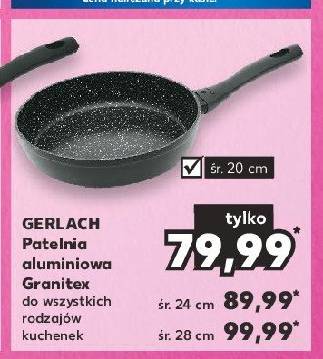 Patelnia granitex 24 cm Gerlach promocja