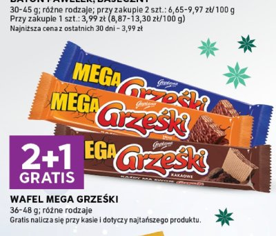 Wafel Mega Grześki promocja w Stokrotka