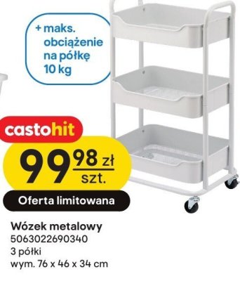 Wózek metalowy Castorama promocja w Castorama