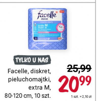 Pieluchomajtki rozmiar m Facelle diskret promocja