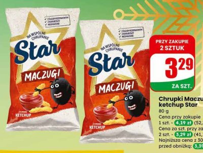 Chrupki Maczugi ketchup  promocja w Dino