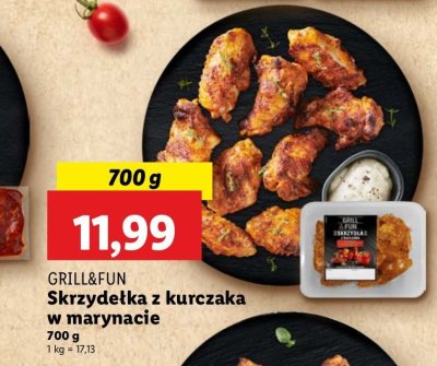 Skrzyde艂ka z kurczaka w marynacie paprykowej Grill and fun promocja