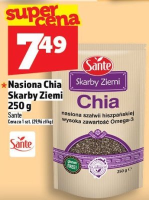 Nasiona Chia Skarby Ziemi 250 g Sante promocja w TOPAZ