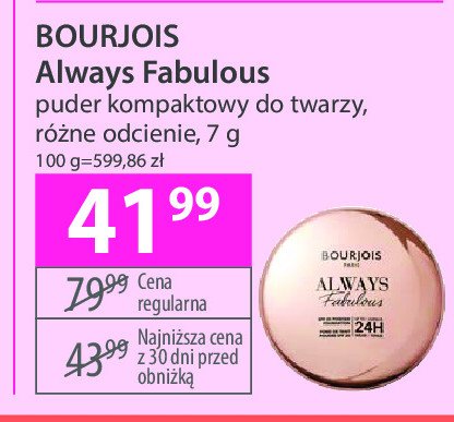 Podkład w kompakcie Bourjois always fabulous promocja