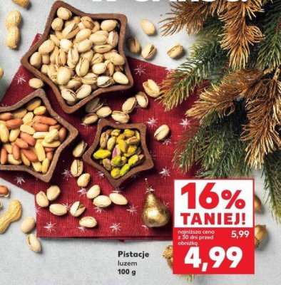 Pistacje luzem promocja w Kaufland