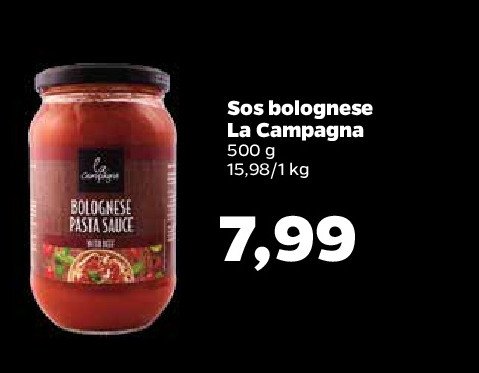 Sos bolognese z wołowiną La campagna promocja