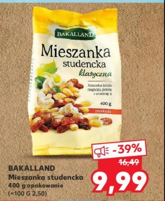 Mieszanka studencka klasyczna Bakalland promocja