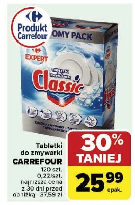 Tabletki do zmywarki classic Carrefour expert promocja
