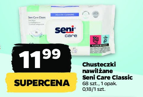 Chusteczki piel臋gnacyjne classic SENI CARE promocja
