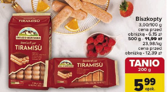 Biszkopty do tiramisu I dolci di montagna promocja