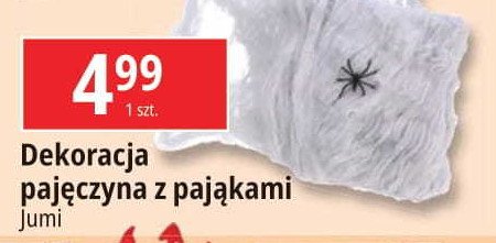 Dekoracja pajęczyna z pająkami Jumi promocja