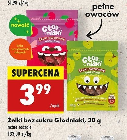 Żelki jabłkowe Głodniaki promocja w Biedronka