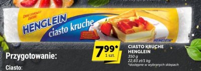 Ciasto kruche Henglein promocja w Euro Sklep