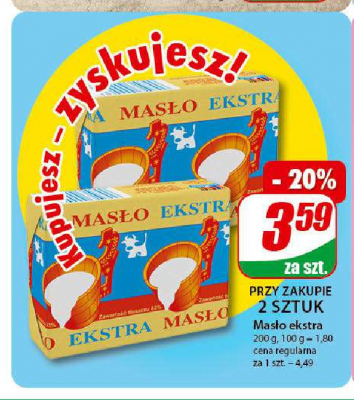 Masło Masło ekstra osełkowe włoszczowa promocja