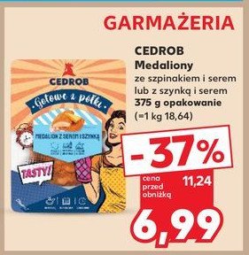 Medaliony ze szpinakiem i serem Cedrob promocja