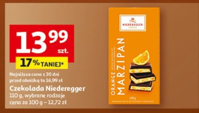 Czekolada Niederegger, wybrane rodzaje promocja w Auchan