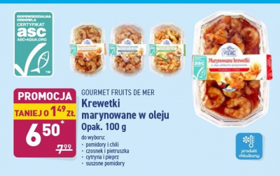 Krewetki marynowane z cytryną i pieprzem promocja