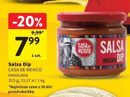 Dip salsa mexicana Casa de mexico promocja