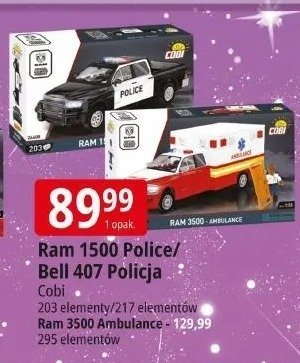 Klocki Ram 1500 Police/Bell 407 Policja promocja w Leclerc