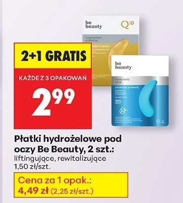 Płatki hydrożelowe pod oczy 2 szt. 2+1 GRATIS promocja w Biedronka