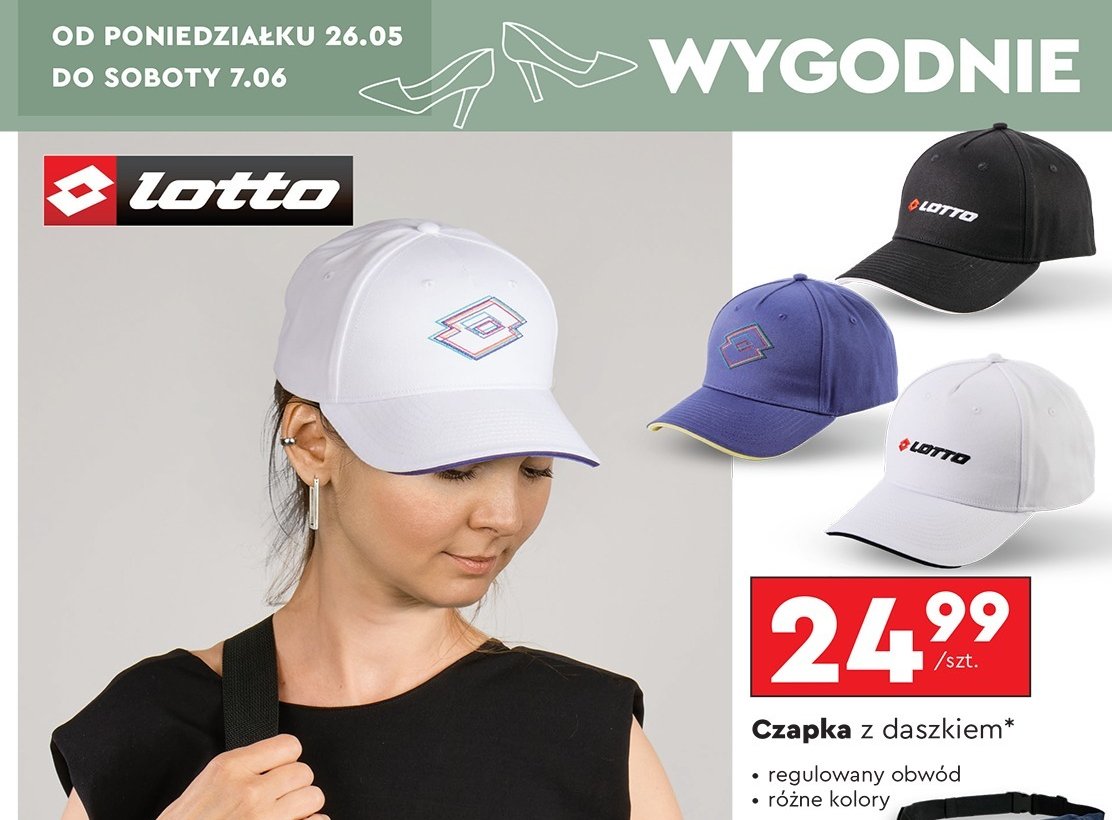 Czapka z daszkiem Lotto promocja w Biedronka
