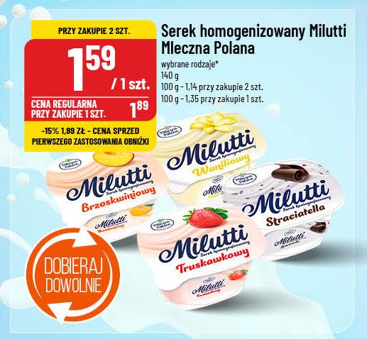 Serek straciatella Mleczna polana promocja w POLOmarket