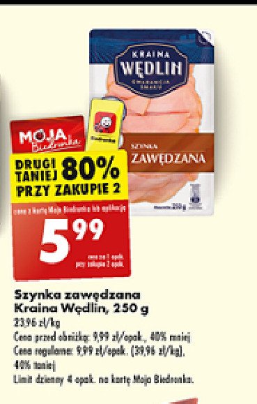 Szynka zawędzana Kraina wędlin promocja