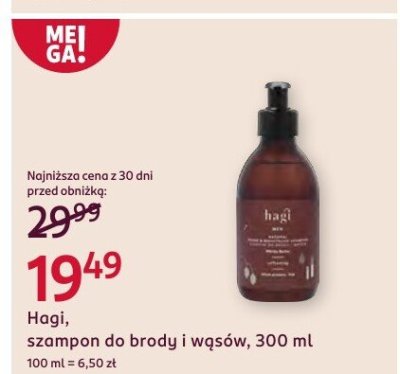 Szampon do brody Hagi, i wąsów, 300 ml promocja w Rossmann