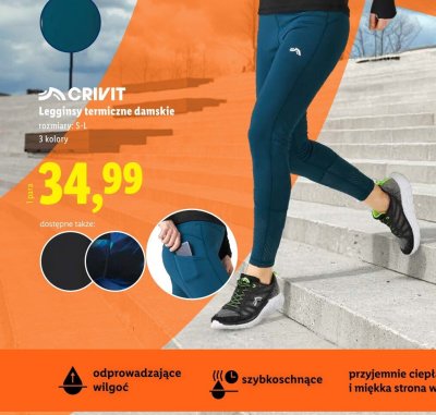 Legginsy termiczne damskie  promocja w Lidl
