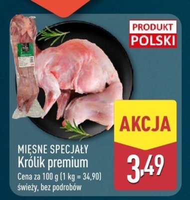 Królik premium świeży, bez podrobów promocja w Aldi