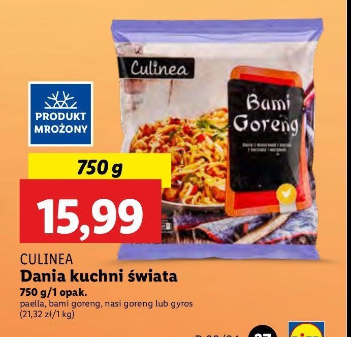 Danie nasi goreng Culinea promocja