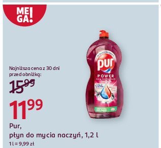 P艂yn do mycia naczy艅 fig & pomegranate Pur power promocja
