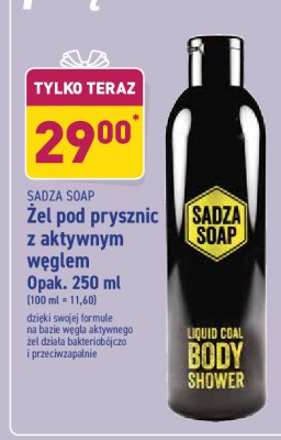 Żel pod prysznic z aktywnym węglem Sadza soap promocja