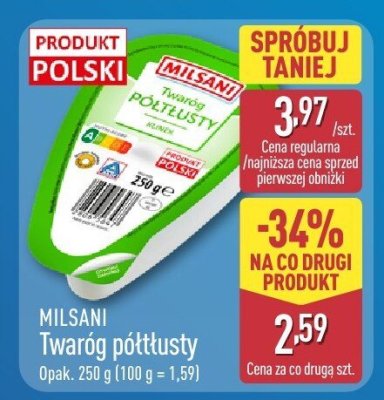 Twaróg półtłusty  promocja w Aldi