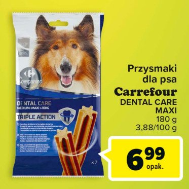 Przysmak dla psa triple action Carrefour promocja